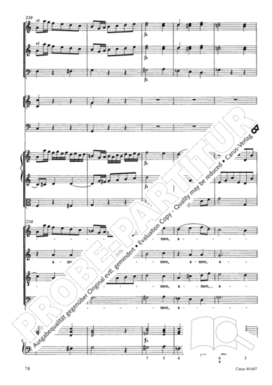 Mass in time of war (Missa in tempore belli) 4-Part scores gallery preview page 84