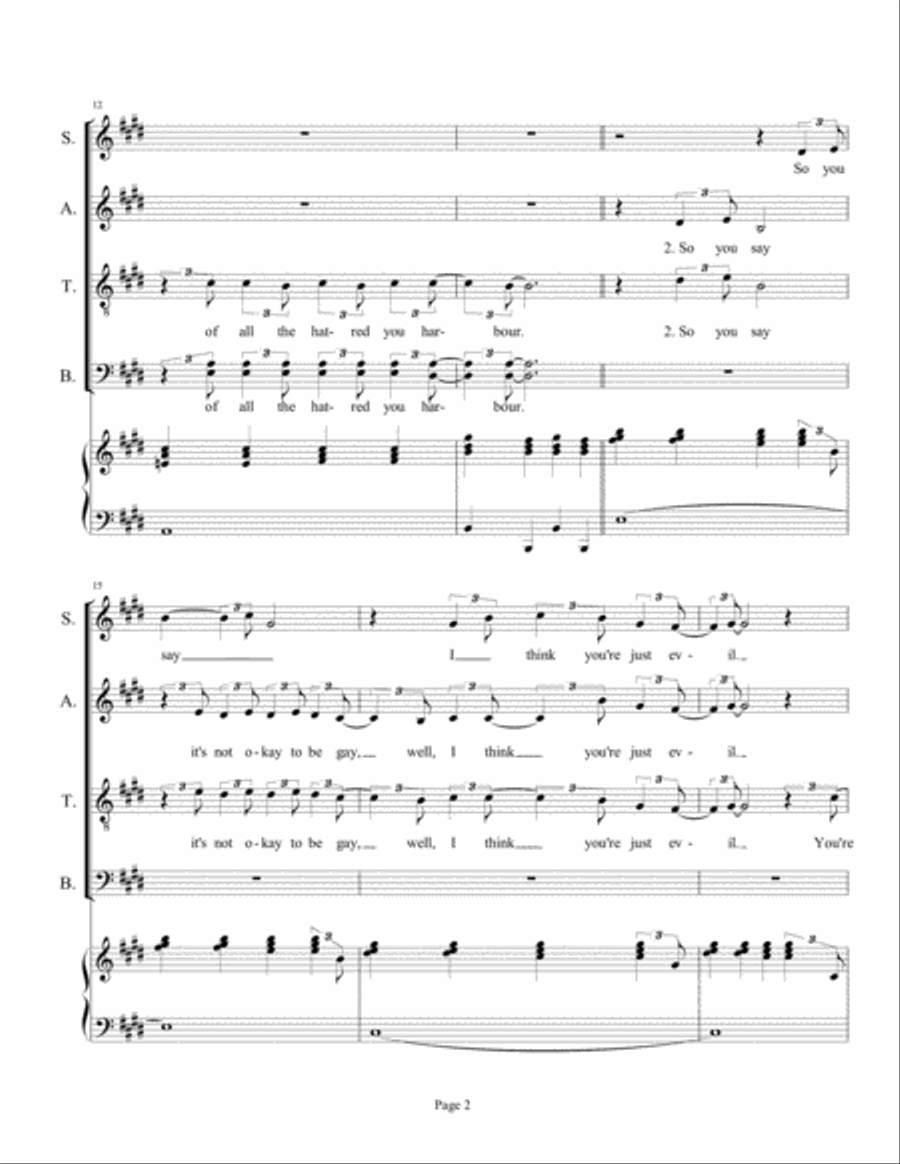 Fuck You 4-Part scores gallery preview page 2