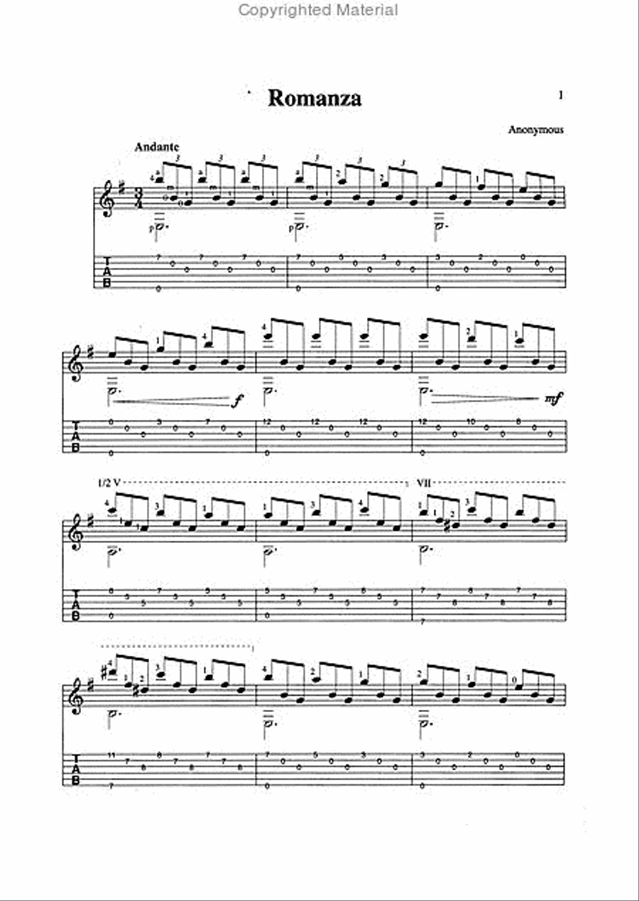 Easy Wedding Favorites for Classical Guitar Acoustic Guitar scores gallery preview page 2