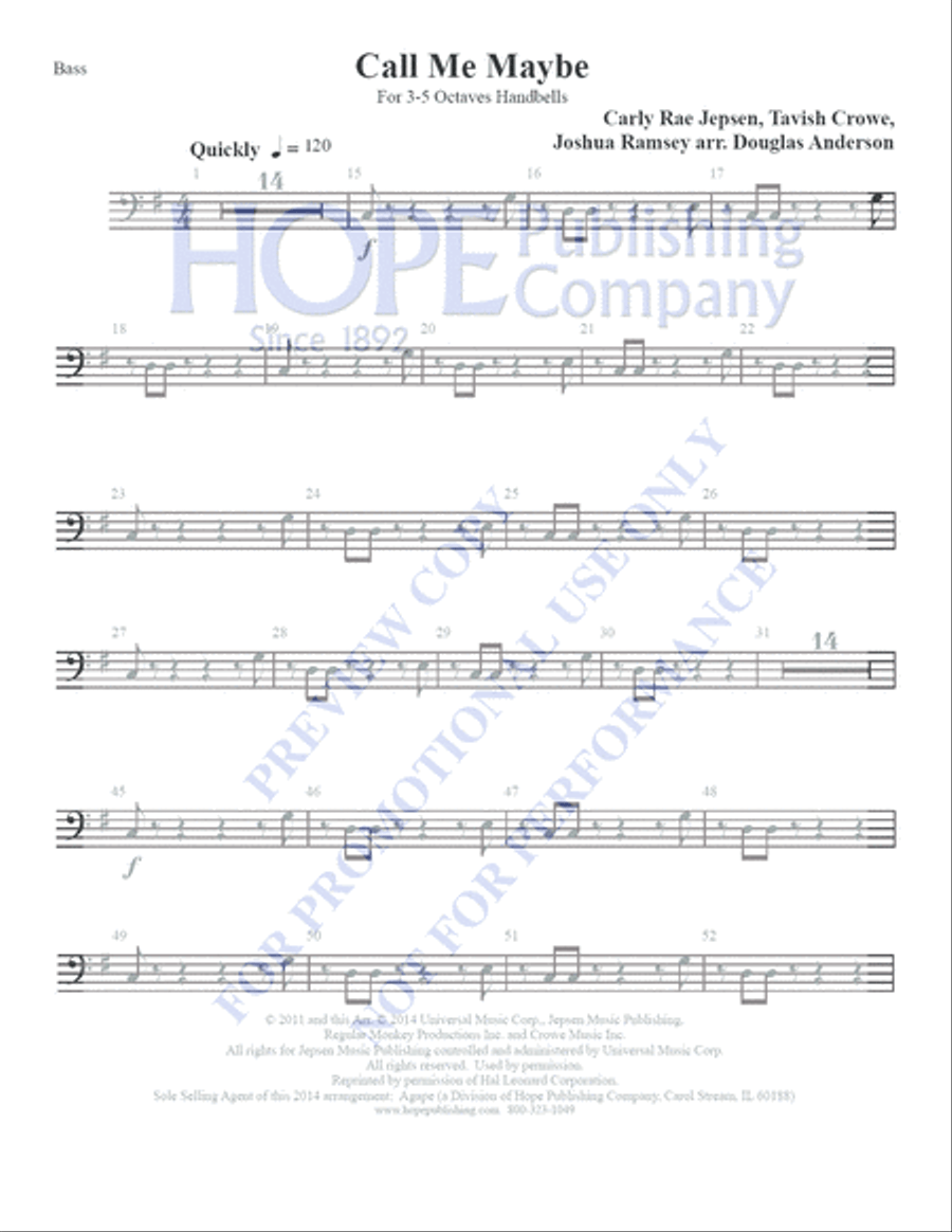 Call Me Maybe 5-Octaves scores gallery preview page 4