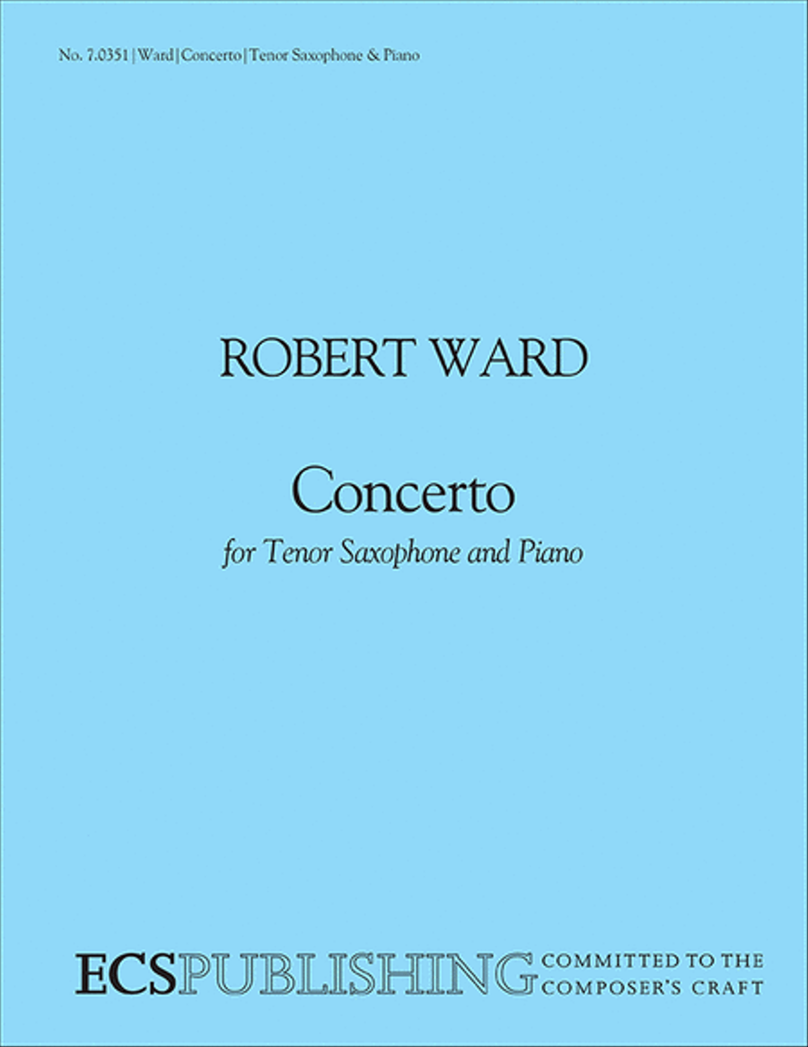 Concerto for Tenor Saxophone and Orchestra or Band 4-Part scores gallery preview page 1
