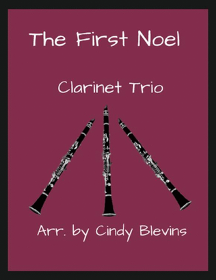 Book cover for The First Noel, for Clarinet Trio