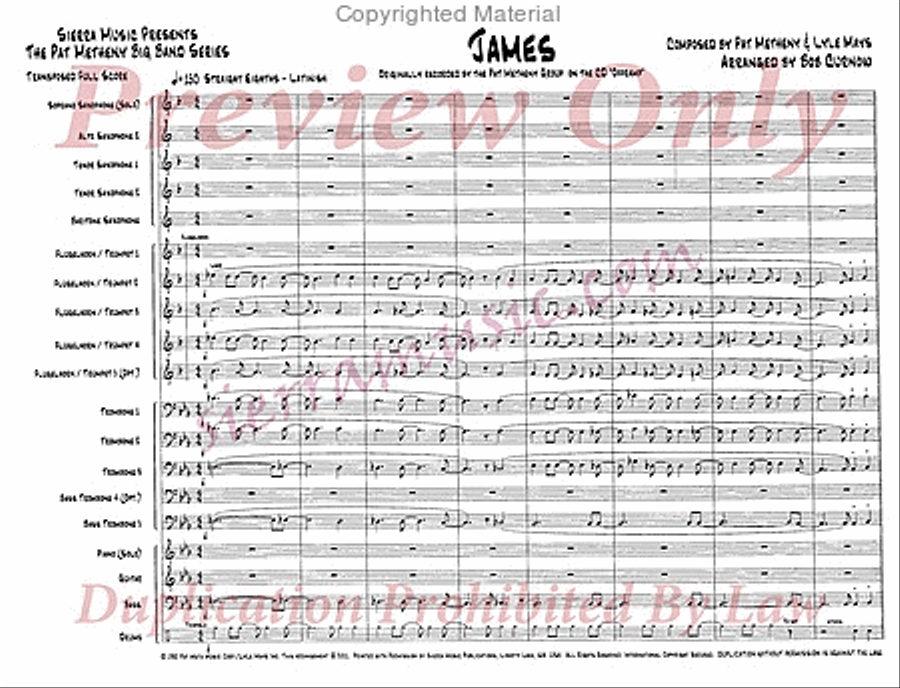James Jazz Ensemble scores gallery preview page 2