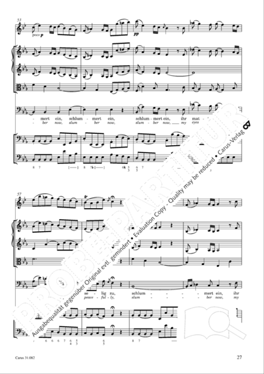 I have enough (Ich habe genung) Mezzo-Soprano Voice scores gallery preview page 28
