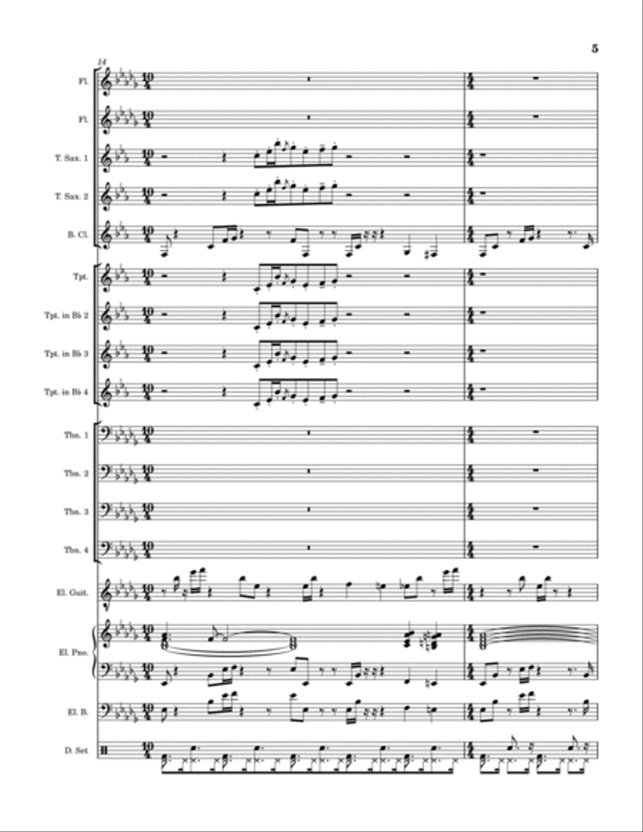 Cliroy Jazz Ensemble scores gallery preview page 6