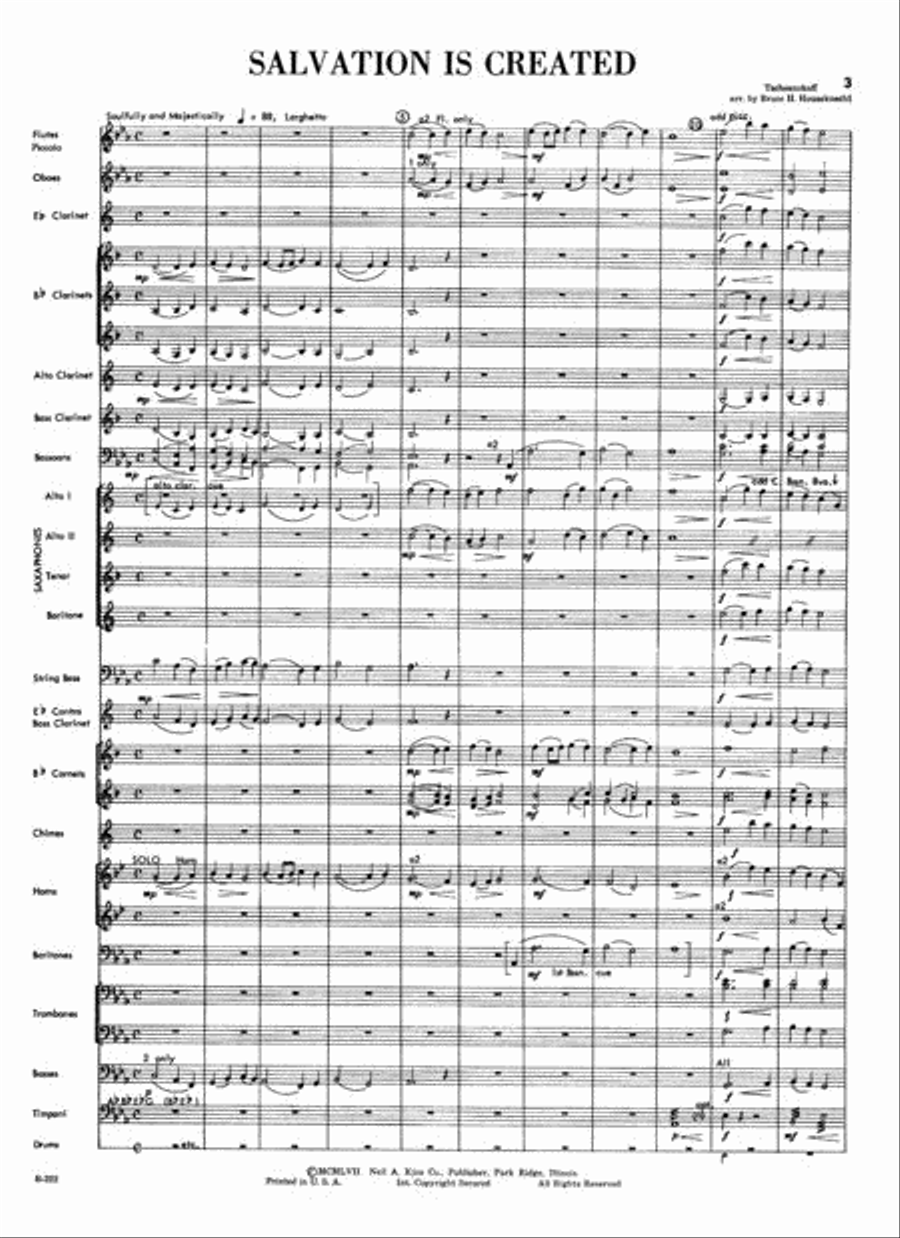 Salvation is Created & Awake 4-Part scores gallery preview page 2