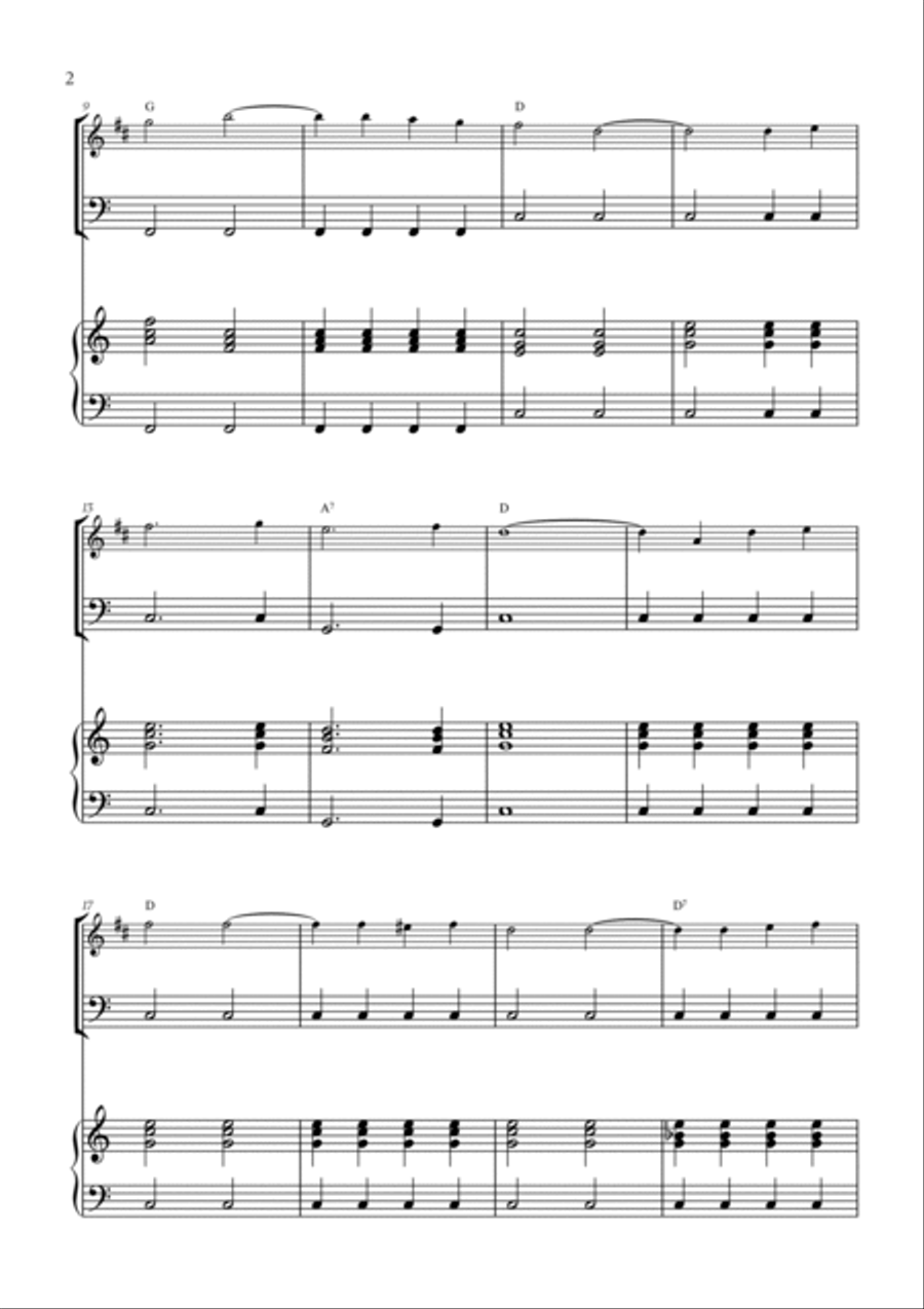 You Are My Sunshine Trumpet Duet scores gallery preview page 2