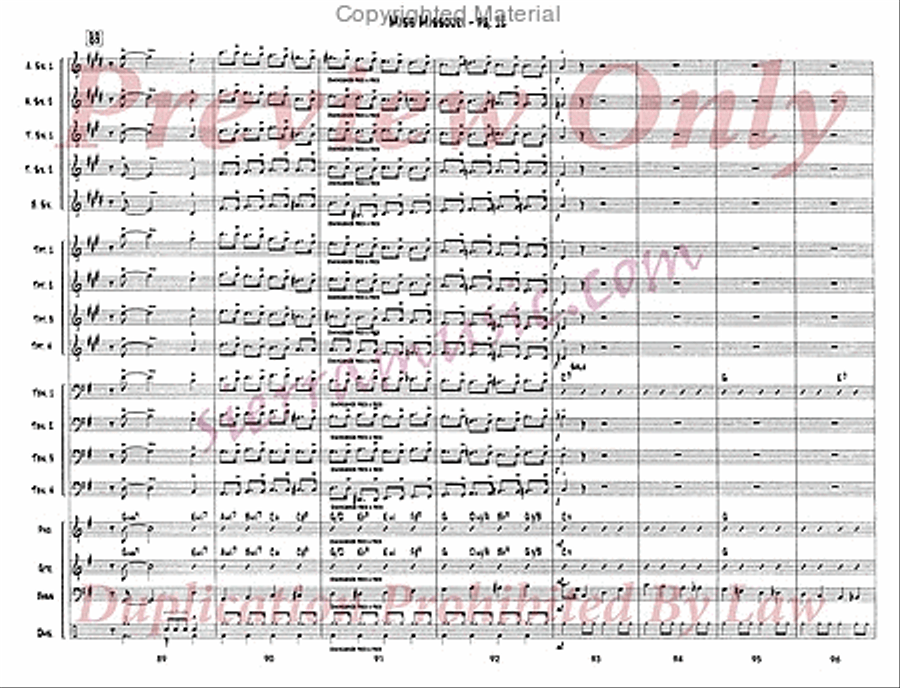 Miss Missouri Miss Missouri Big Band scores gallery preview page 13