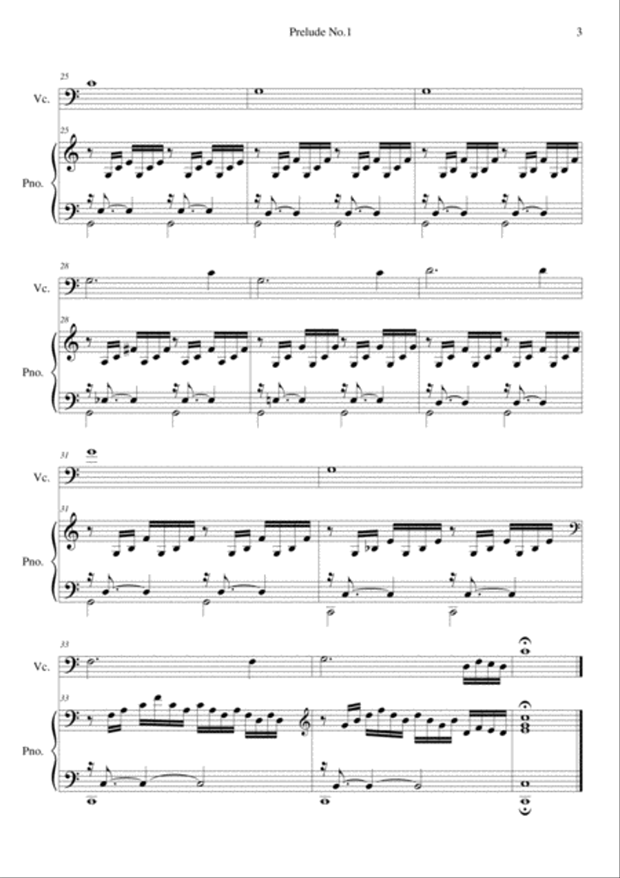 Prelude No.1 (BWV 846) Prelude No.1 (BWV 846) Piano scores gallery preview page 3