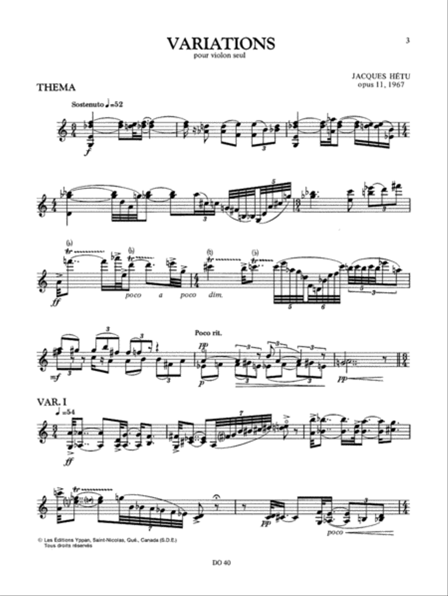 Rondo op. 25 et Variations op. 11 Violin Solo scores gallery preview page 3
