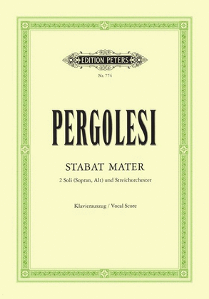 Pergolesi - Stabat Mater Vocal Score