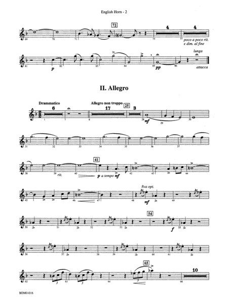 Fanfare and Allegro: English Horn