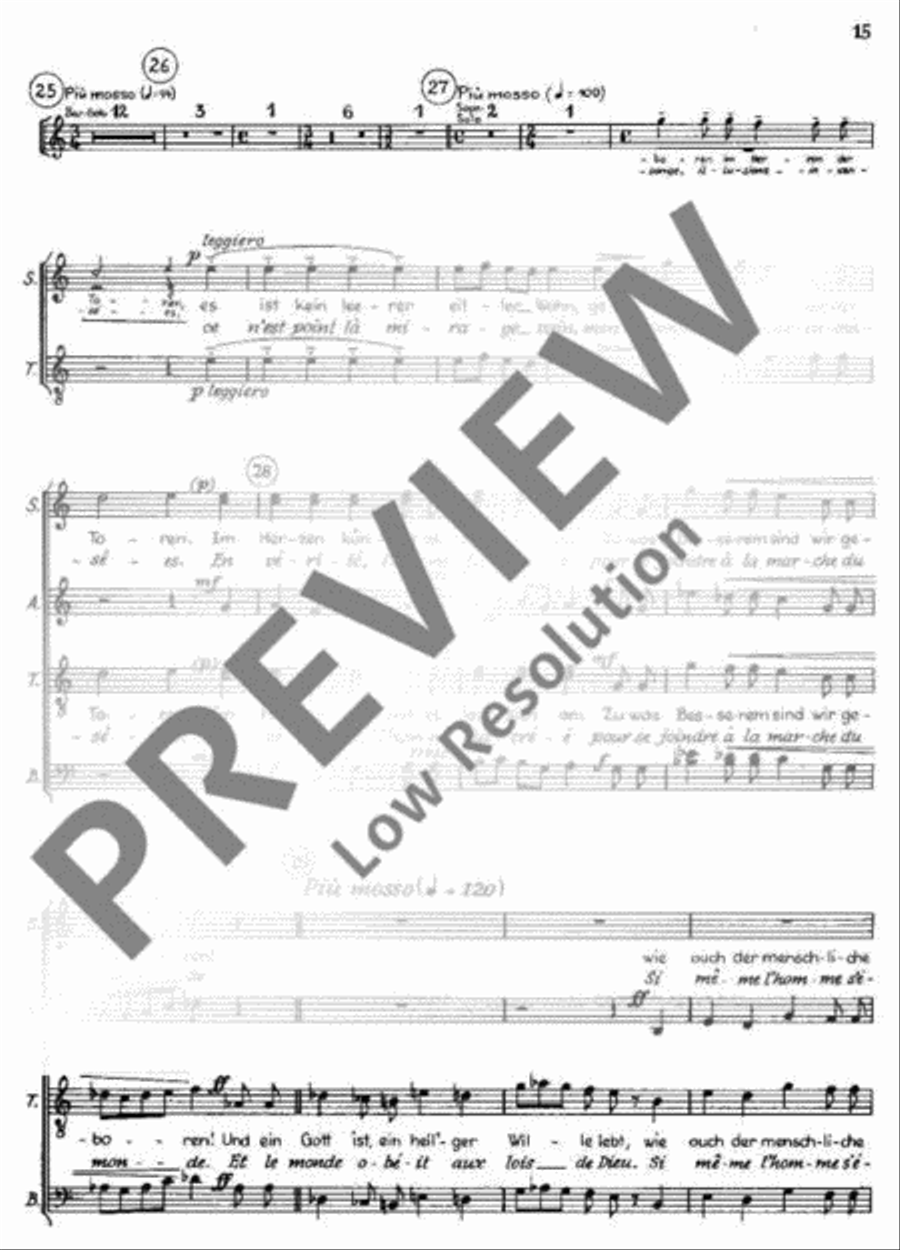 Kantate Nr. 6 4-Part scores gallery preview page 16
