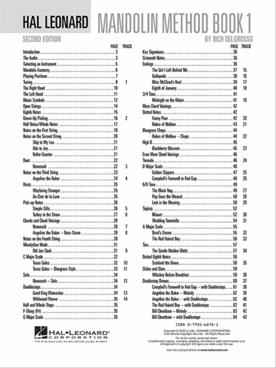 Hal Leonard Mandolin Method – Book 1: Second Edition Guitar Tablature scores gallery preview page 2