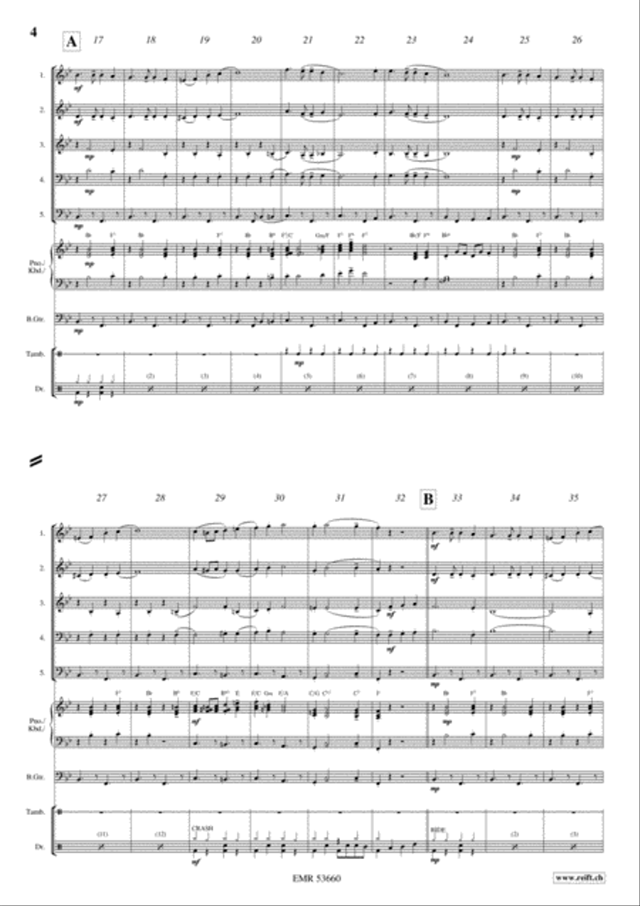 Archduke Albrecht March Archduke Albrecht March Brass Quintet scores gallery preview page 4