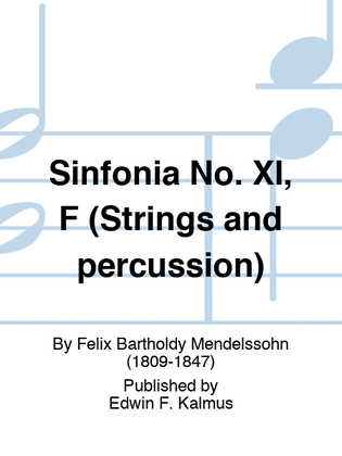 Sinfonia No. XI, F (Strings and percussion)