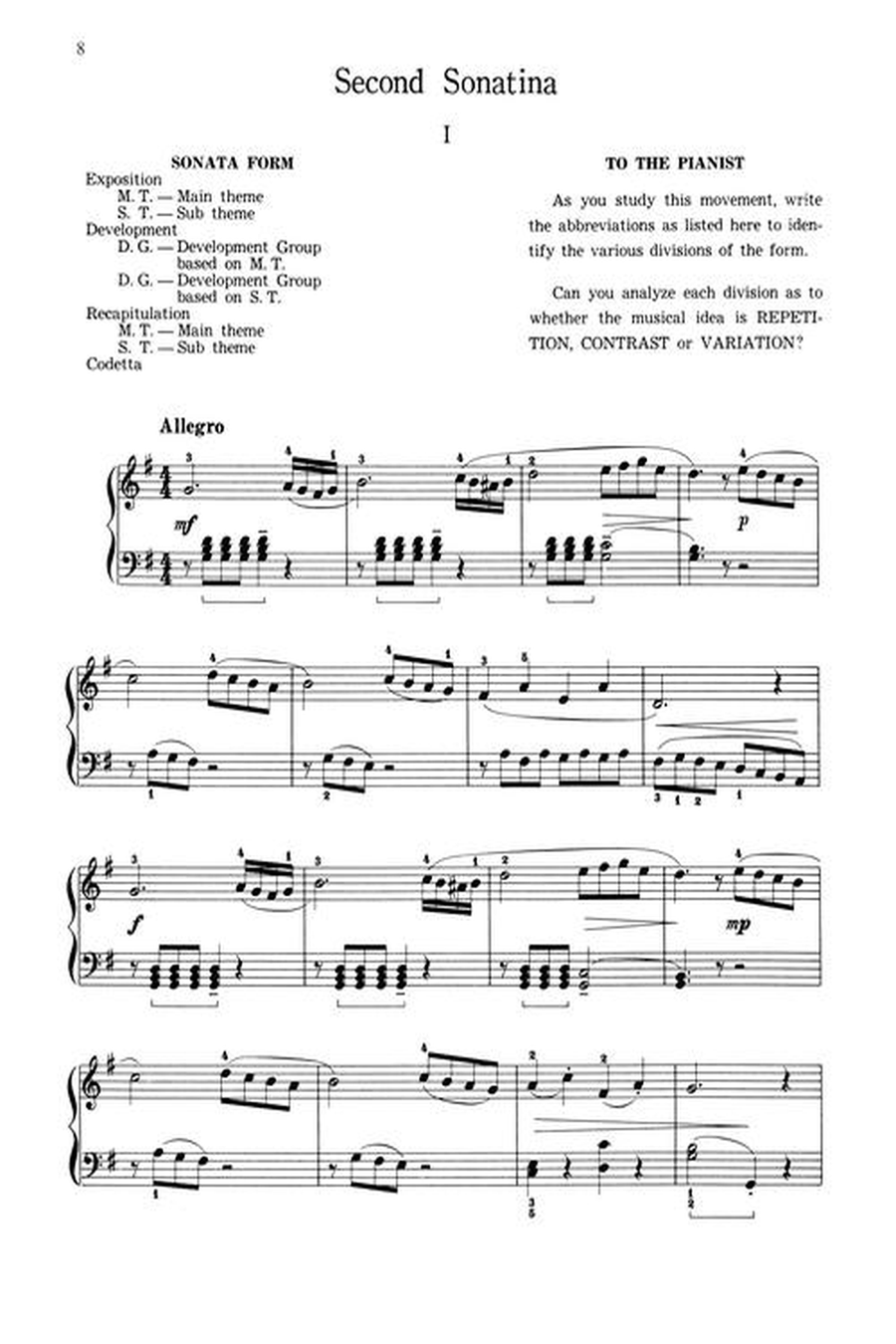 Accent on Analytical Sonatinas Piano scores gallery preview page 4
