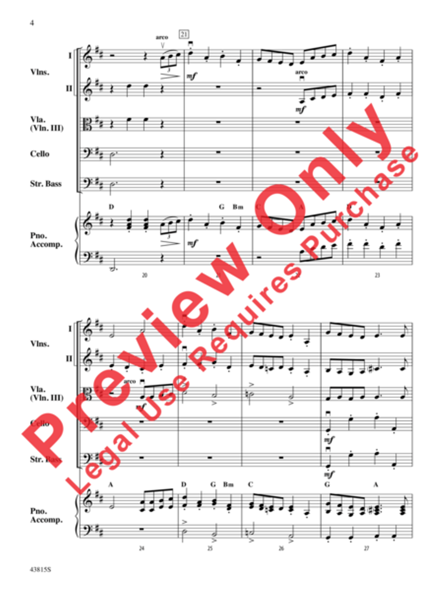 A Revolutionary War Tale String Orchestra scores gallery preview page 5