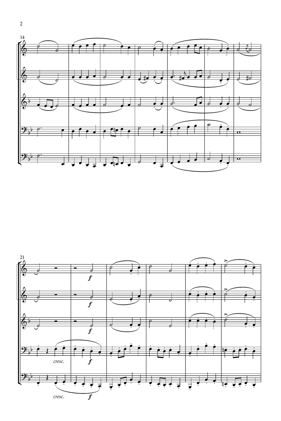 March of the Three Holy Kings arranged for Brass Quintet Brass Quintet scores gallery preview page 4