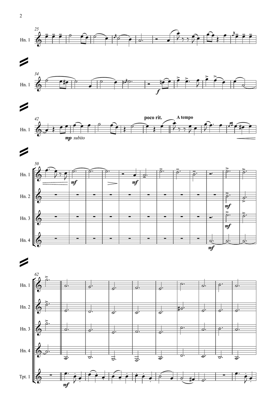 The Bells Of Notre Dame The Bells Of Notre Dame Brass Ensemble scores gallery preview page 2