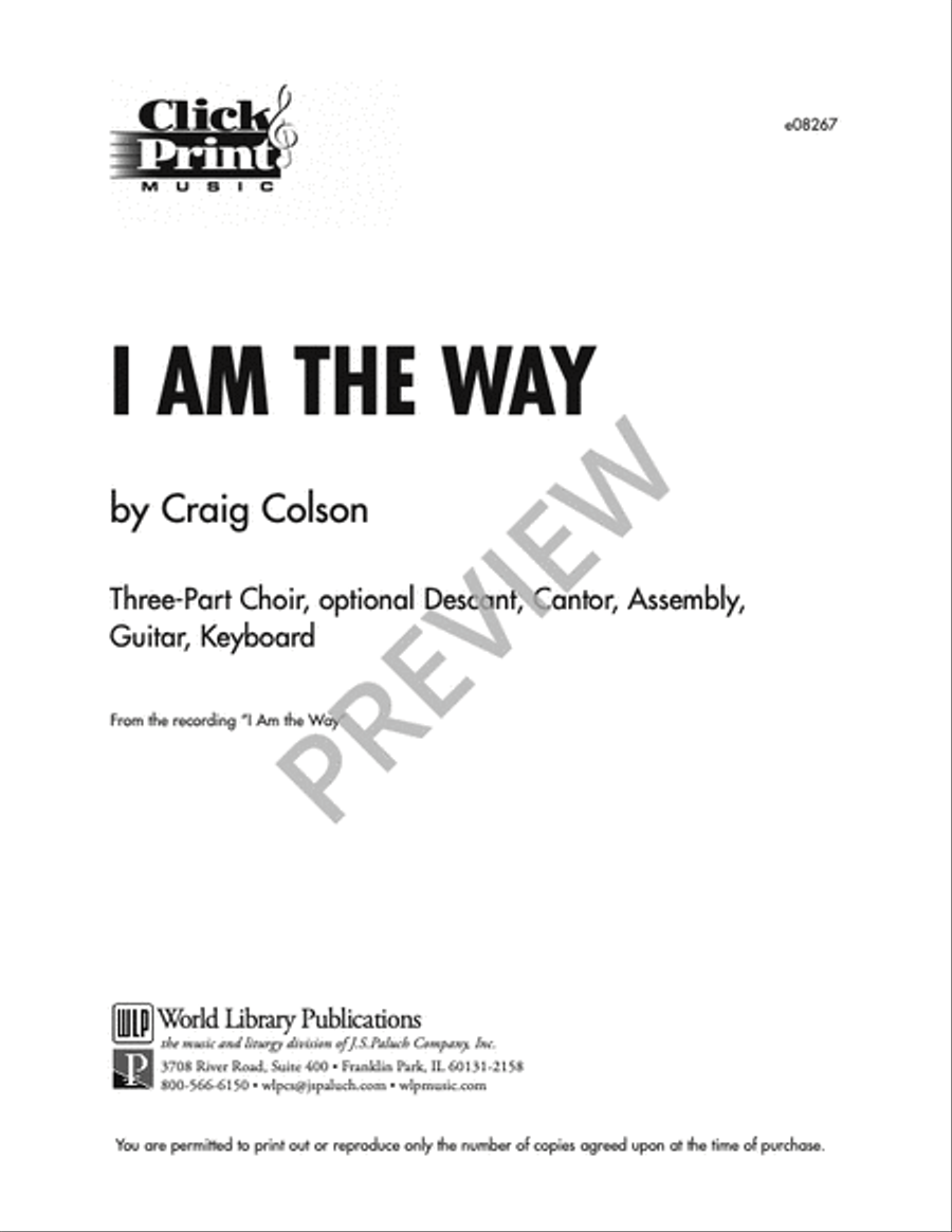 I Am the Way 3-Part scores gallery preview page 4