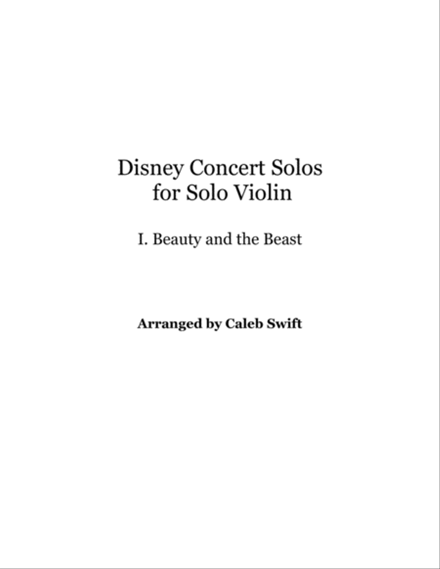 Beauty And The Beast Violin Solo scores gallery preview page 2