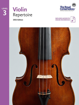 Book cover for Violin Repertoire 3, 2021 Edition