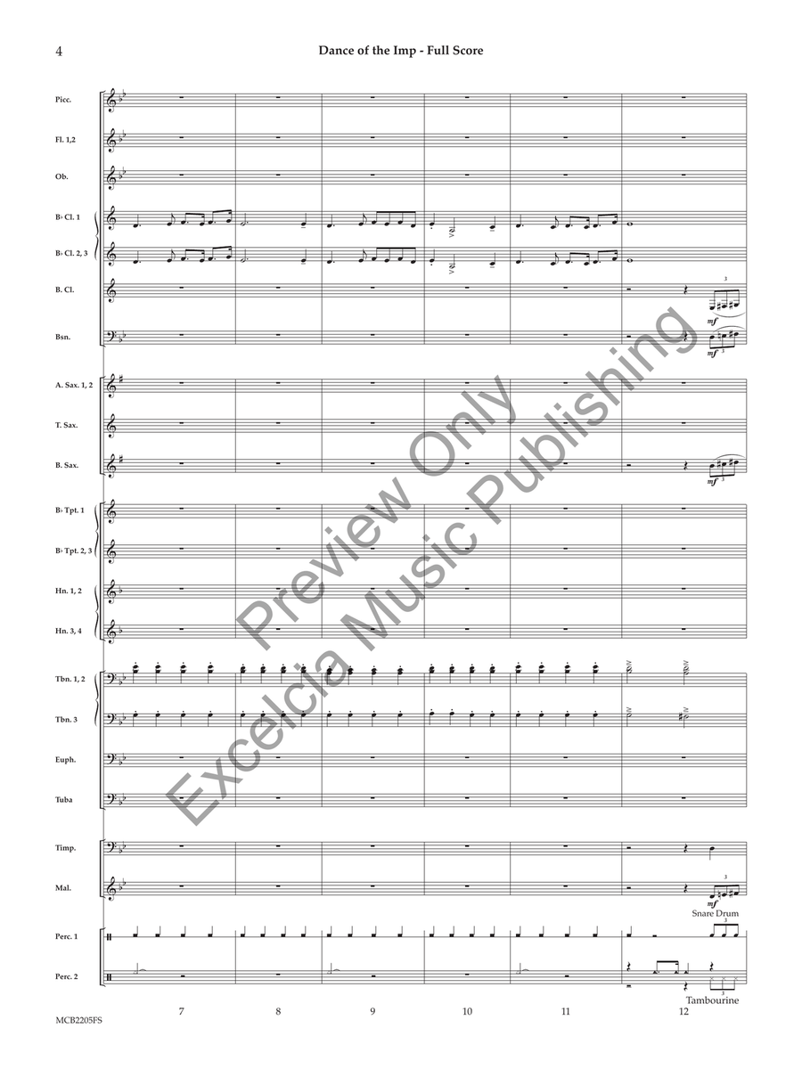 Dance of the Imp (Score) Concert Band scores gallery preview page 5