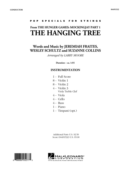 The Hanging Tree - Conductor Score (Full Score)