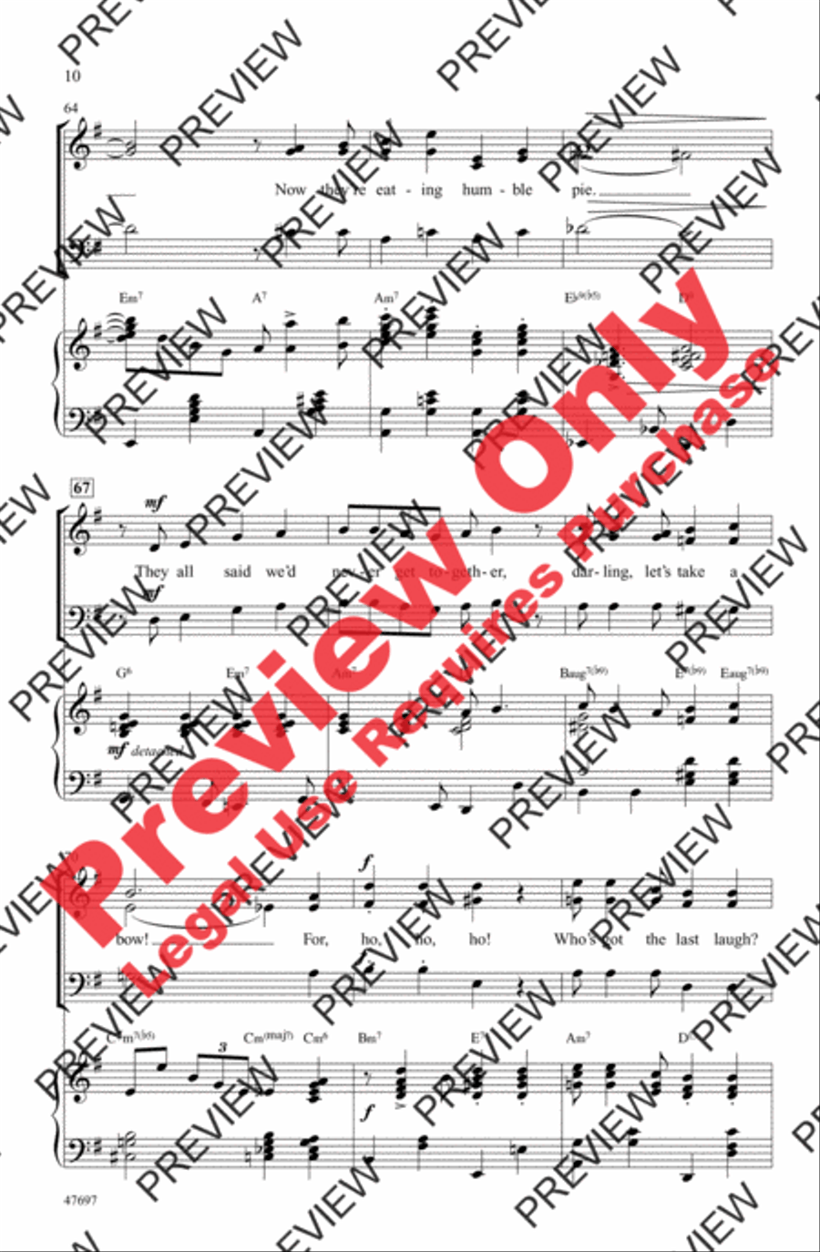 They All Laughed 3-Part scores gallery preview page 10