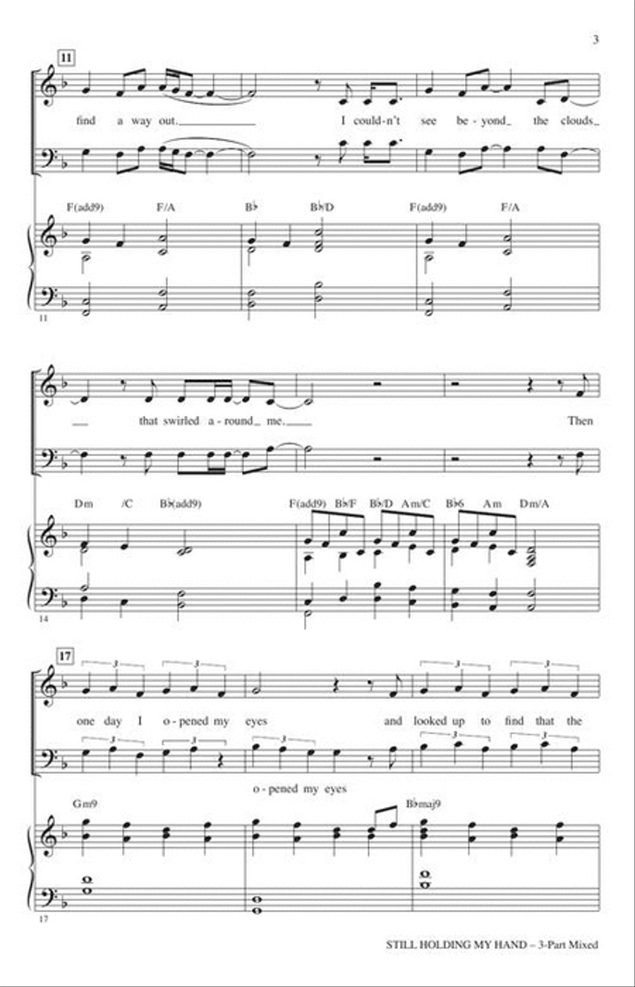 Still Holding My Hand 3-Part scores gallery preview page 4