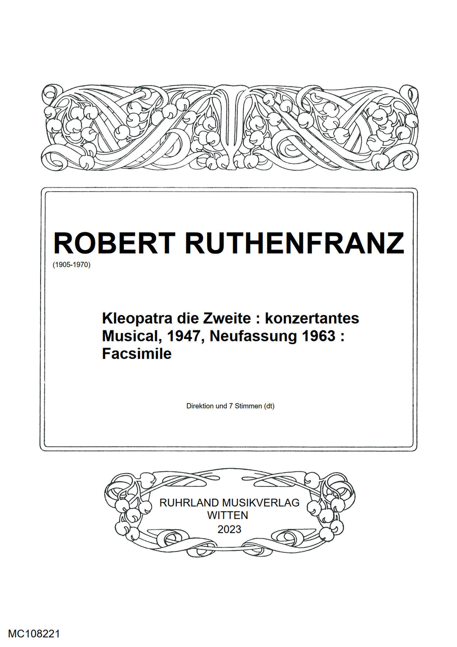 Kleopatra die Zweite Choir scores gallery preview page 1