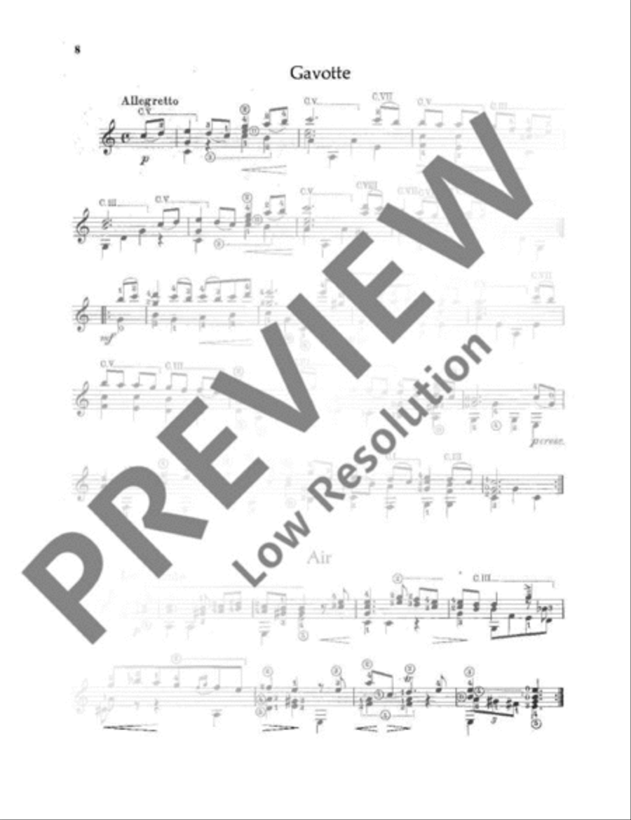 8 Aylesford Pieces 8 Aylesford Pieces Classical Guitar scores gallery preview page 9