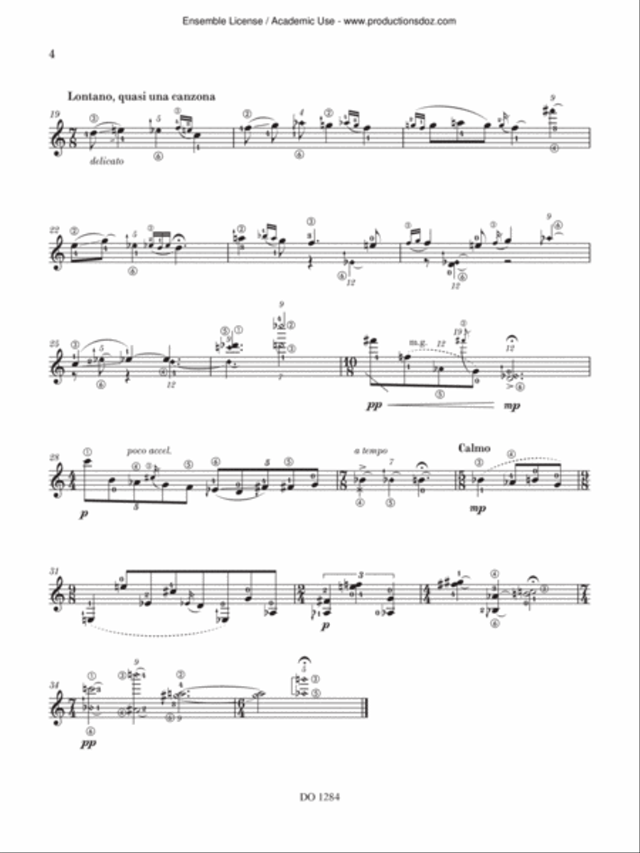 Chant retrouvé Chant retrouvé Classical Guitar scores gallery preview page 4