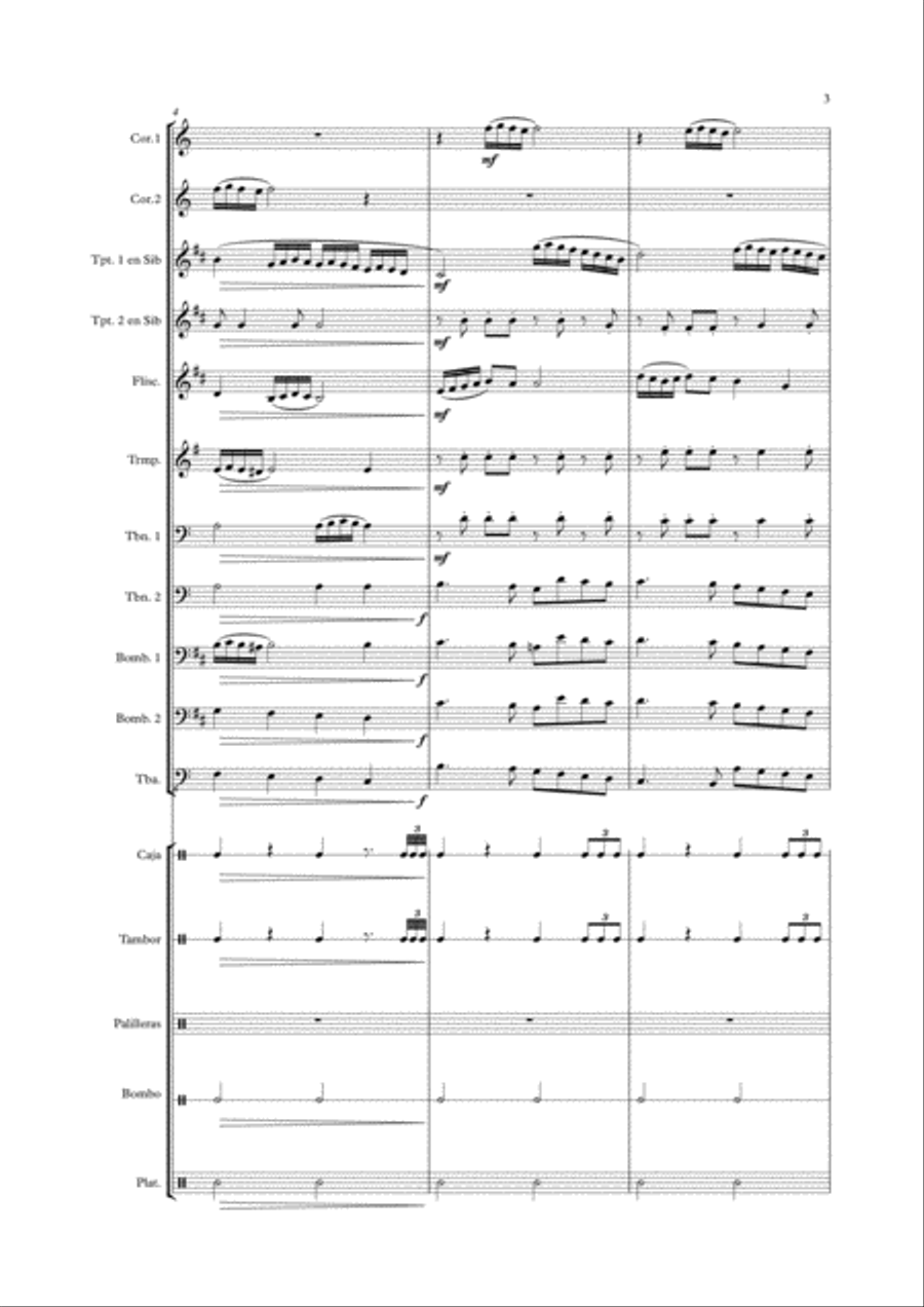 Costaleros de fe Brass Ensemble scores gallery preview page 3