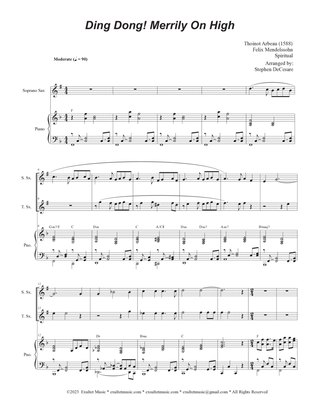 Ding Dong! Merrily On High (Duet for Soprano and Tenor Saxophone)