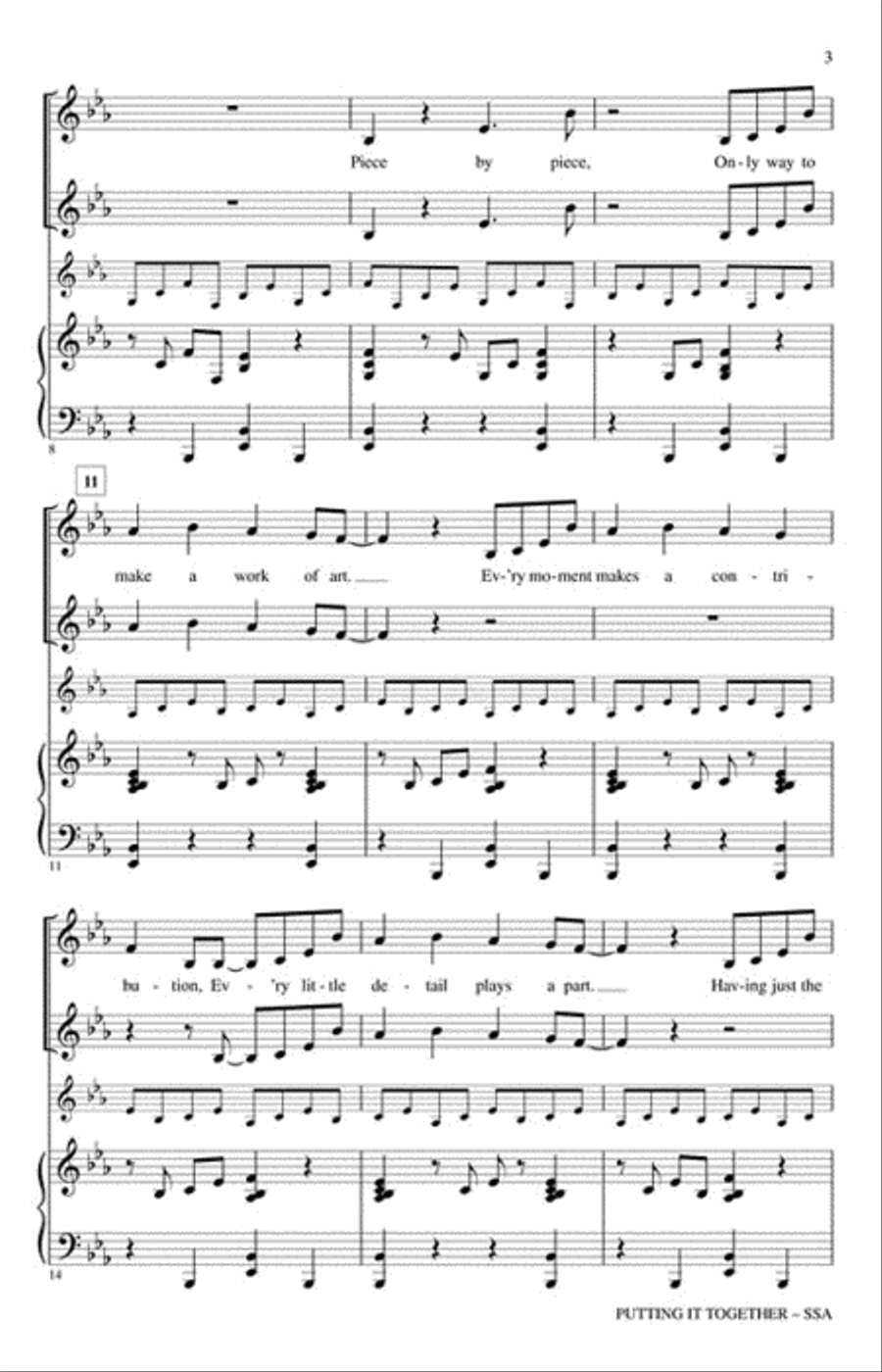 Putting It Together SSA scores gallery preview page 3