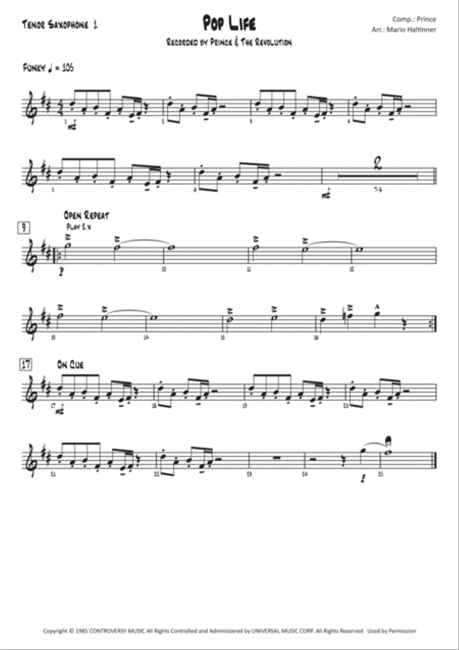 Pop Life Jazz Ensemble scores gallery preview page 6