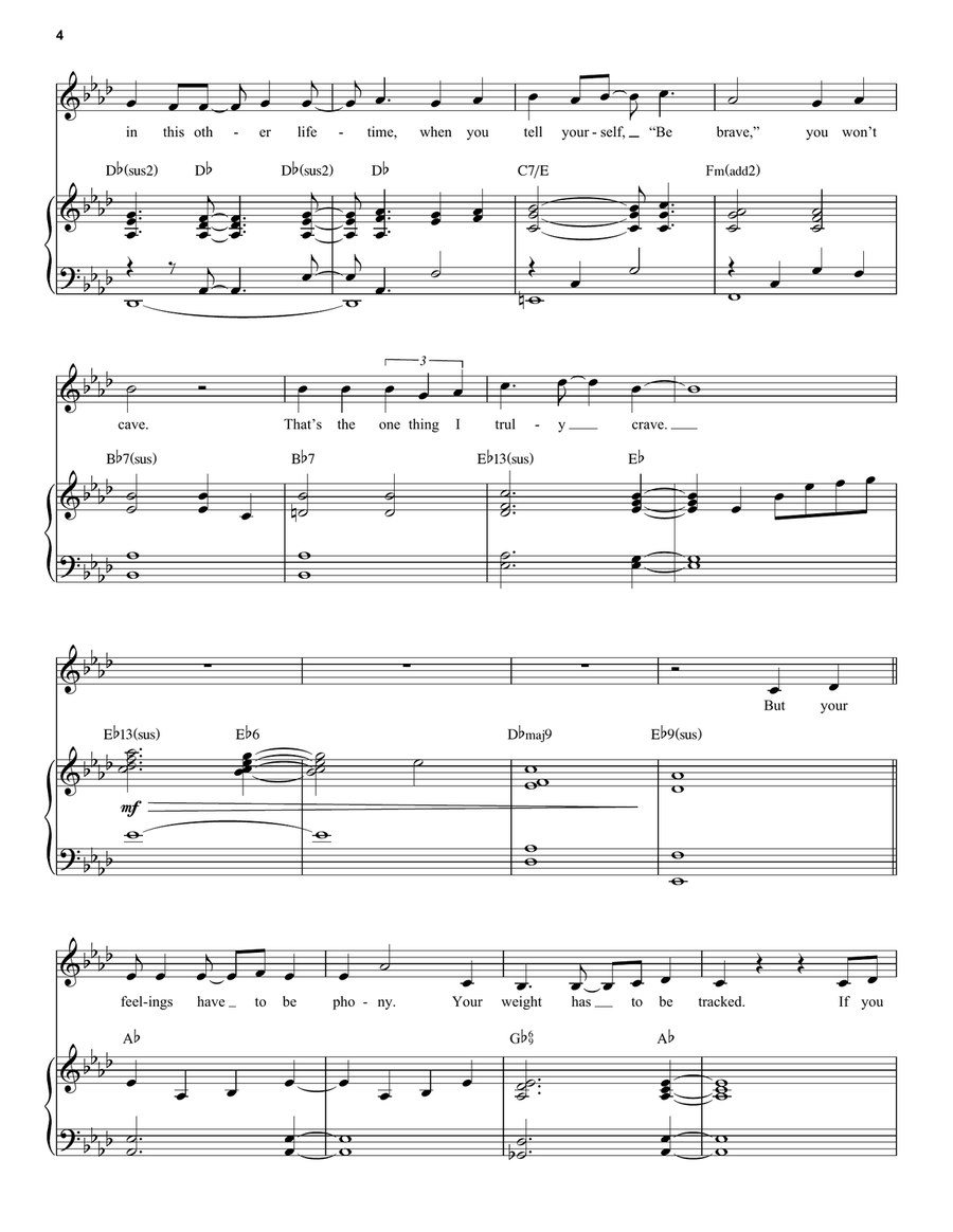 Alyssa Greene (from The Prom: A New Musical) Voice scores gallery preview page 4