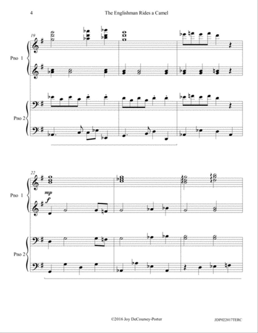 The Englishman Rides a Camel Piano Method scores gallery preview page 4