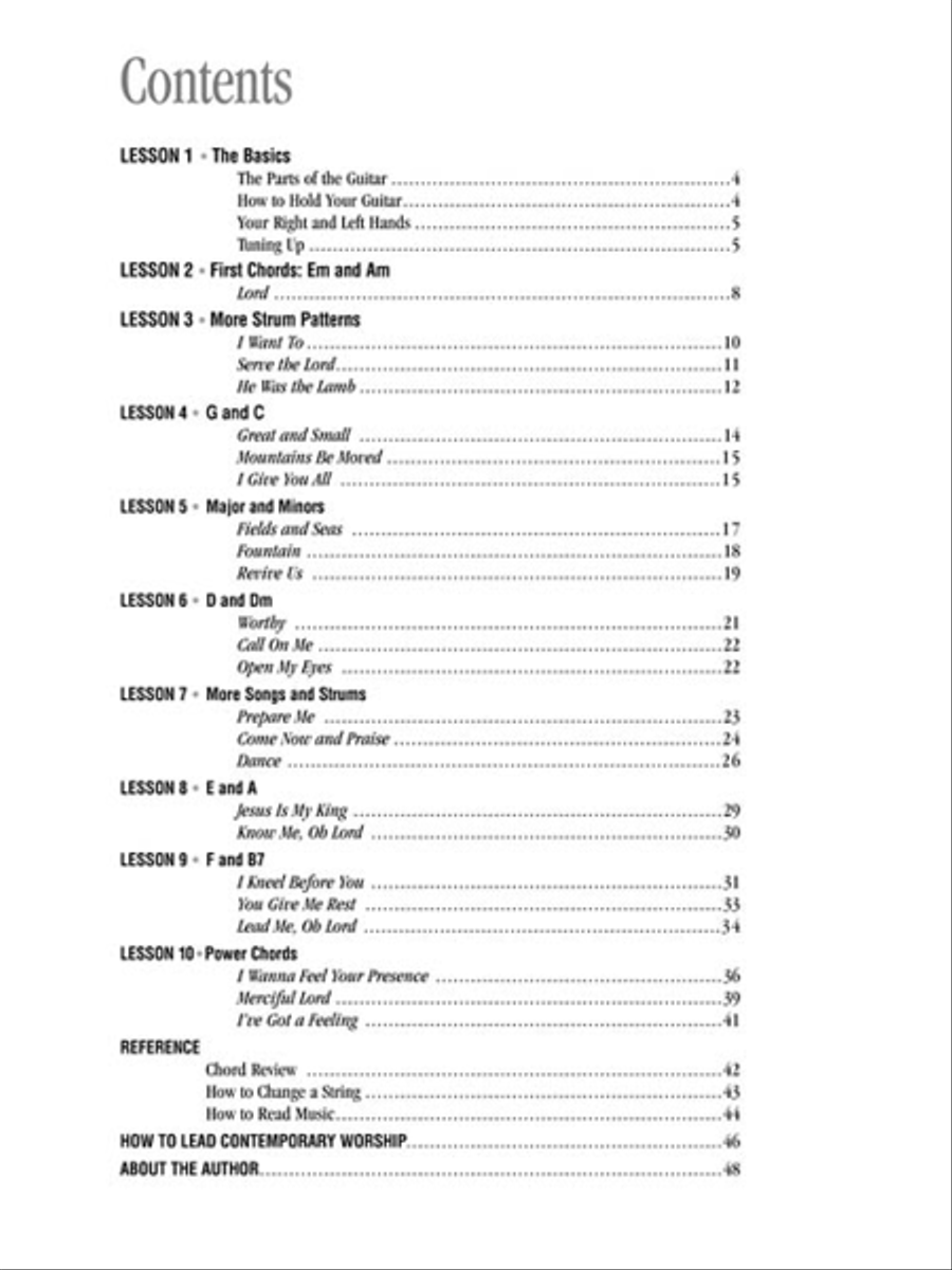 Guitar Worship – Method Book 1 Guitar scores gallery preview page 2