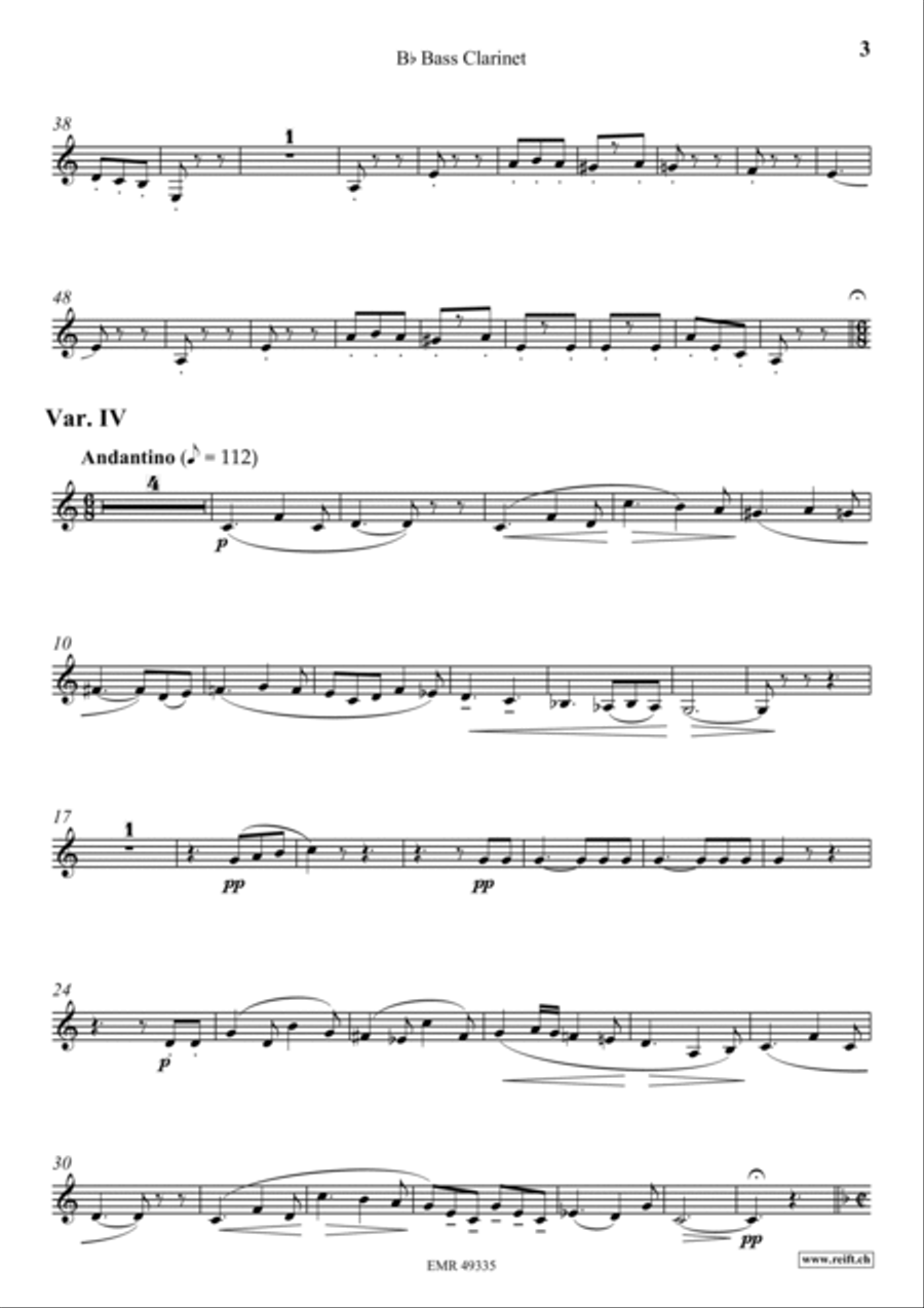 Zurcher Marsch Bass Clarinet scores gallery preview page 4