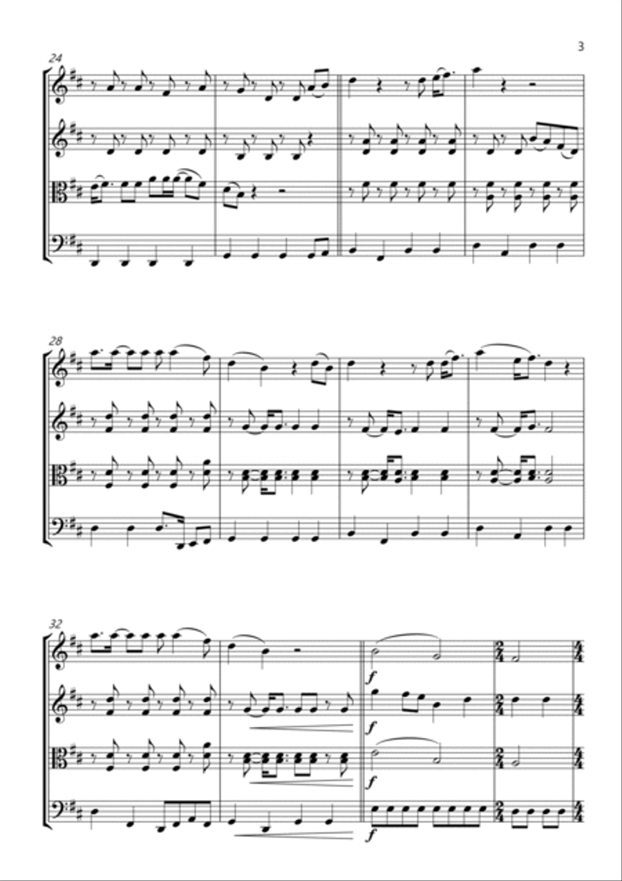 Home Home String Quartet scores gallery preview page 3