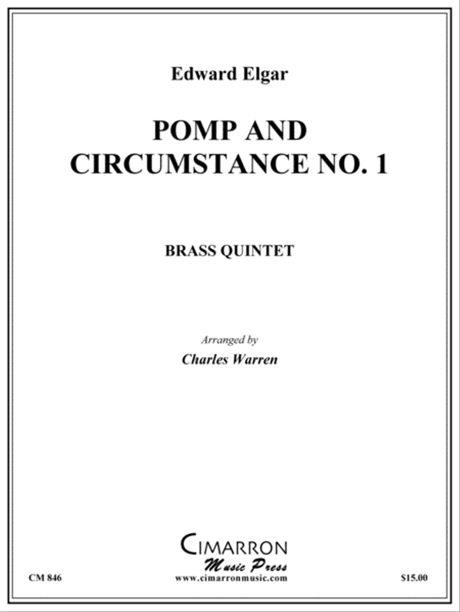 Pomp & Circumstance Brass Quintet scores gallery preview page 1