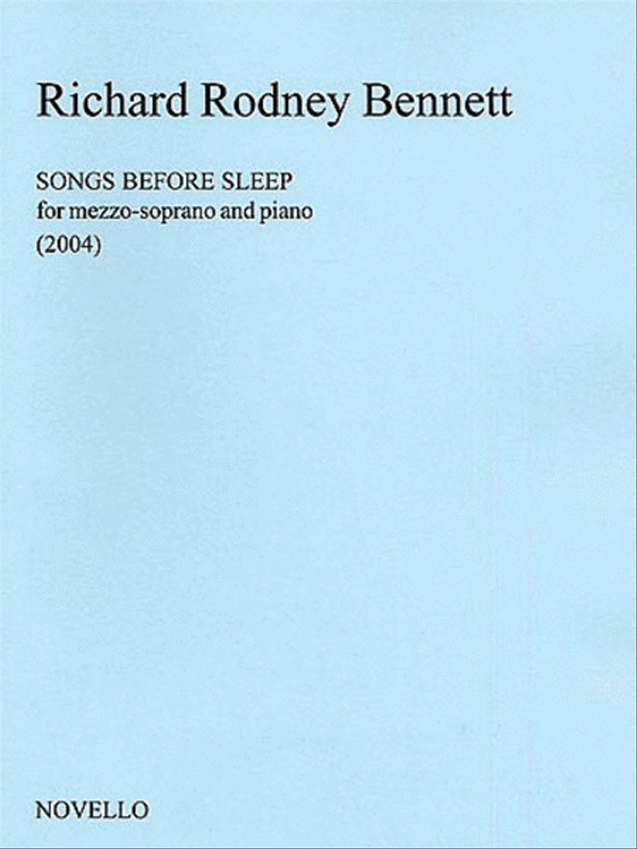 Richard Rodney Bennett: Songs Before Sleep (Mezzo-Soprano) Mezzo-Soprano Voice scores gallery preview page 1
