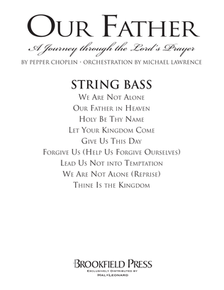 Book cover for Our Father - A Journey Through The Lord's Prayer - String Bass