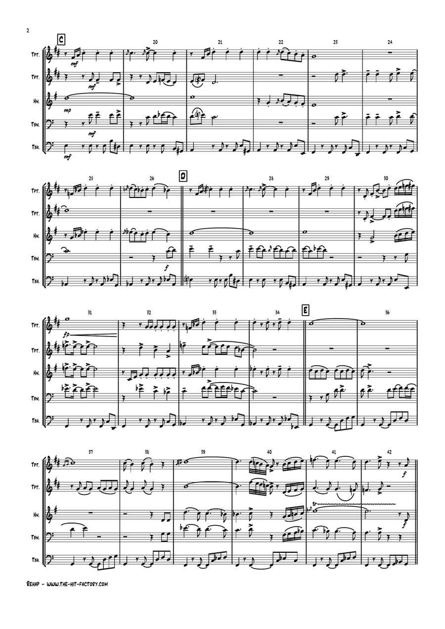 Rehab Brass Ensemble scores gallery preview page 2