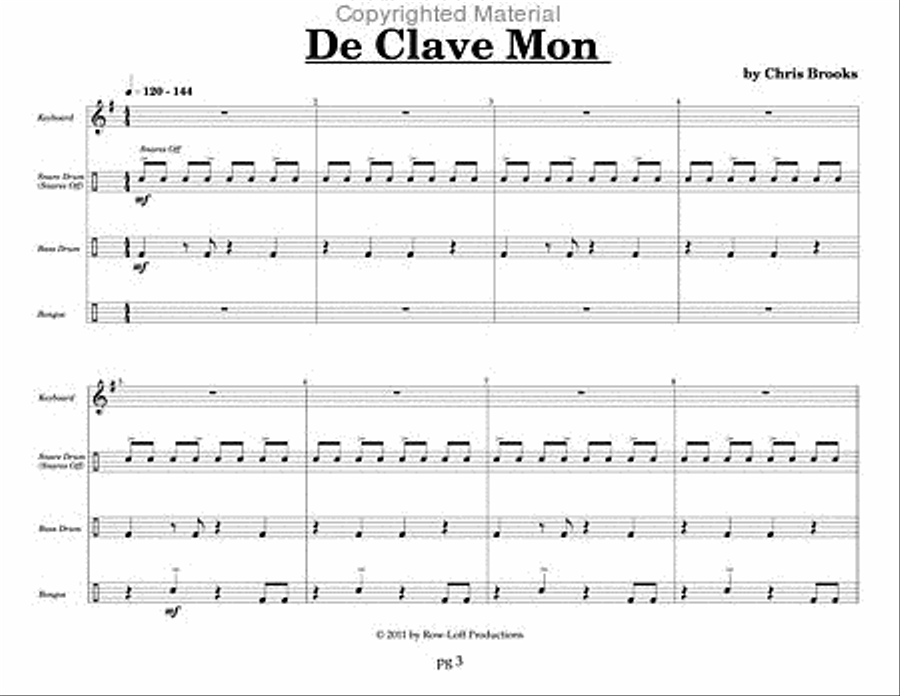 Los Cabos Suite (Blast Off Series) Percussion Ensemble scores gallery preview page 3