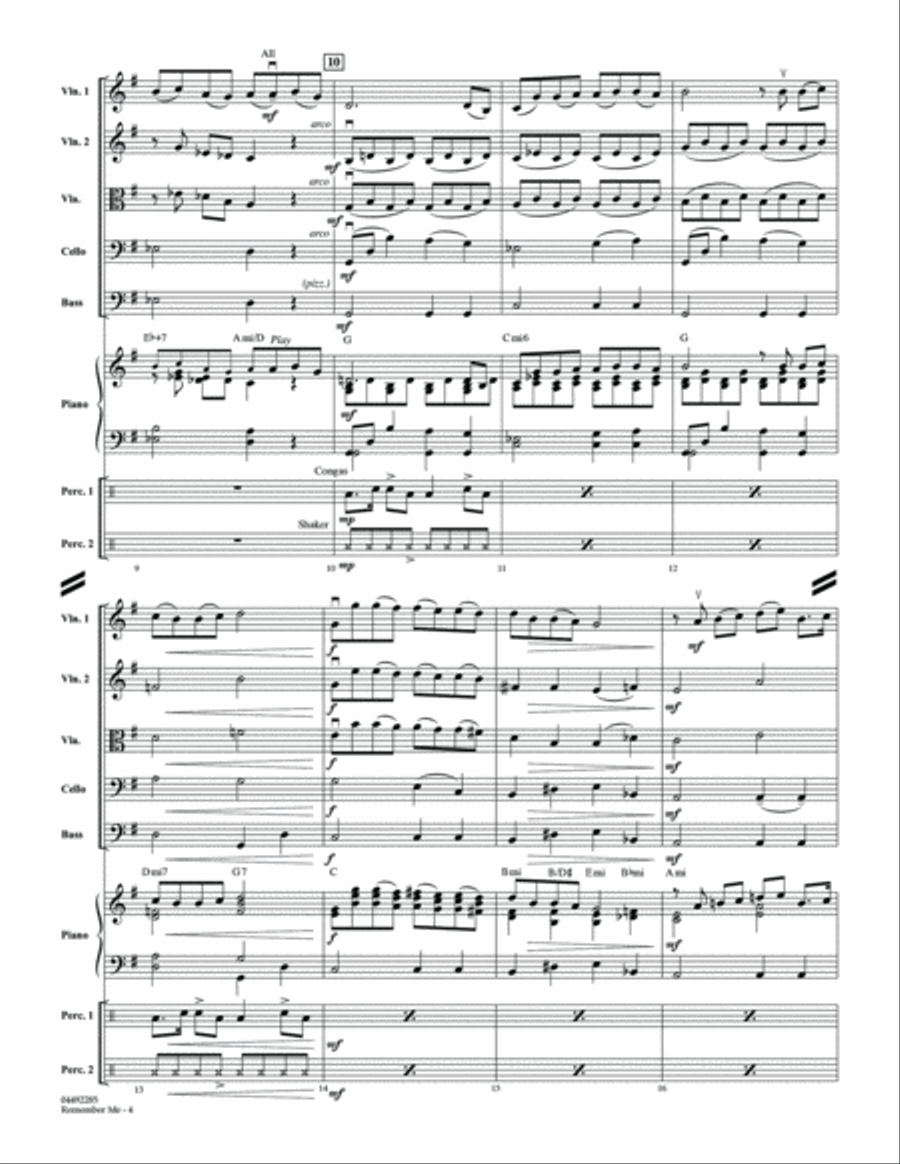Remember Me (from Coco) (arr. James Kazik) - Conductor Score (Full Score)