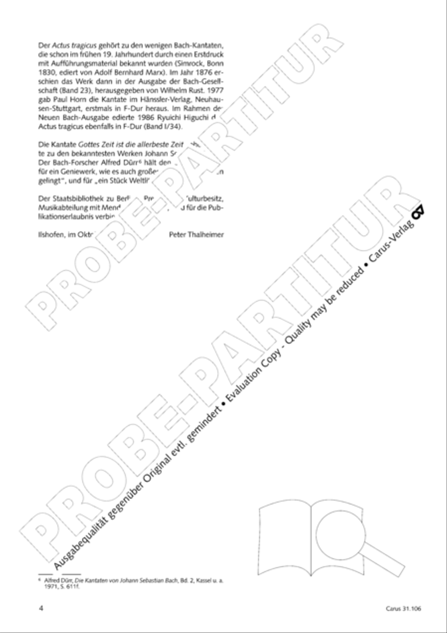 God's own time is the time appointed (Gottes Zeit ist die allerbeste Zeit) 4-Part scores gallery preview page 5